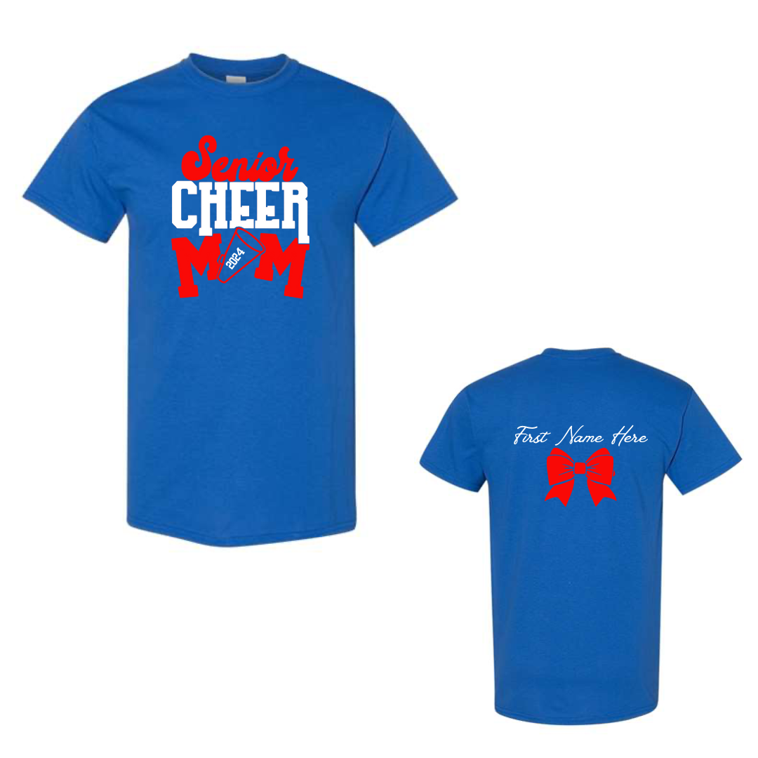 Secaucus High School Cheer Team : Cheer Mom With Sparkles Softstyle® T-Shirt Customized